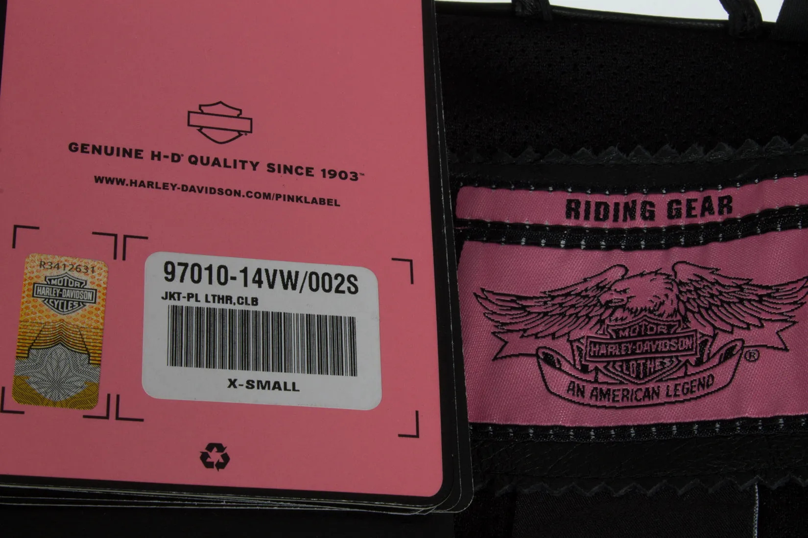 Harley-Davidson Women's Jacket Pink Label Color blocked - Leather - Model 97010-14VW sold by Ruumur product image thumbnail 3