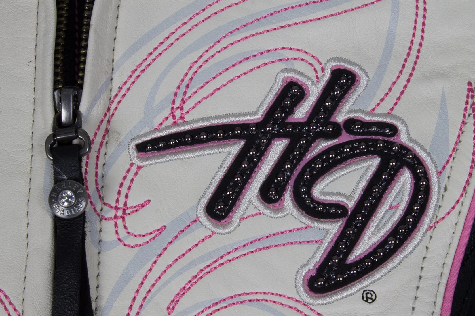 Harley-Davidson Women's Jacket Pink Label Color blocked - Leather - Model 97010-14VW sold by Ruumur product image thumbnail 2