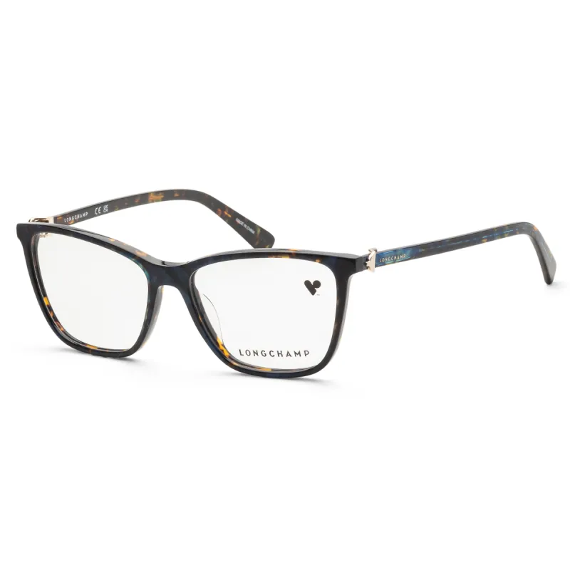 Longchamp Women's LO2685-281 51mm Marble Blue Havana Square Opticals sold by Ruumur