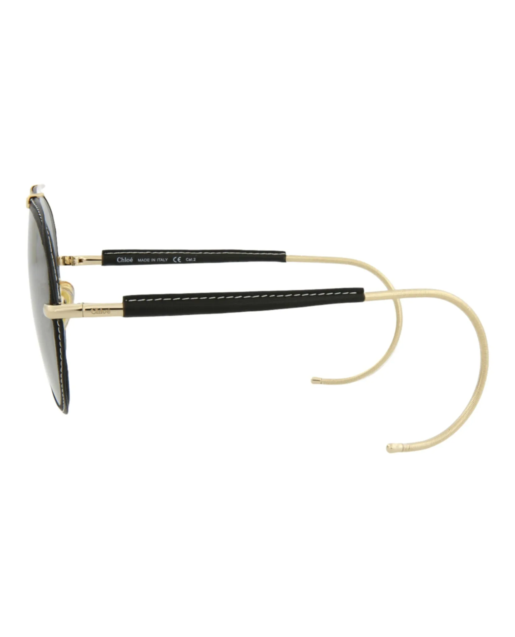 Chloe Aviator-Style Metal Sunglasses, style # CH0080S-30011918003 sold by Ruumur product image thumbnail 3