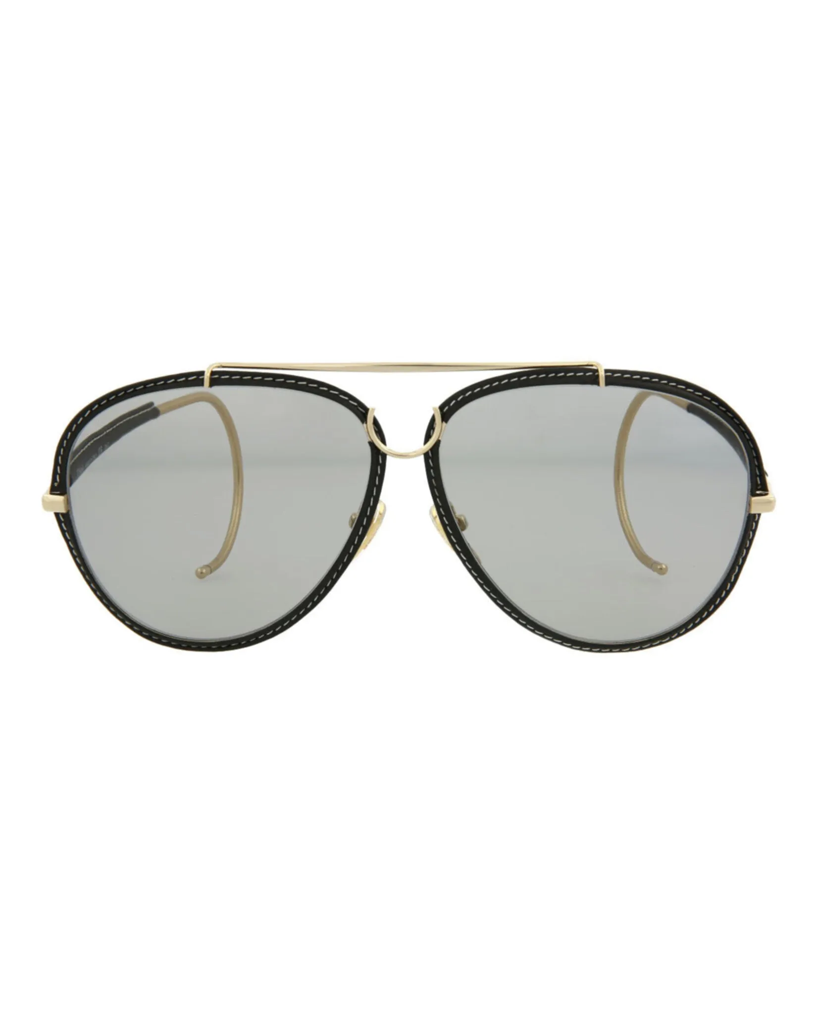 Chloe Aviator-Style Metal Sunglasses, style # CH0080S-30011918003 sold by Ruumur