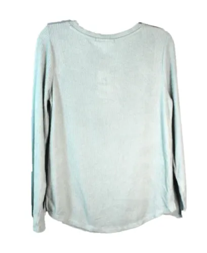 Hippie Rose Juniors' Women's Henley Top Green Size Extra Large sold by Ruumur product image thumbnail 2