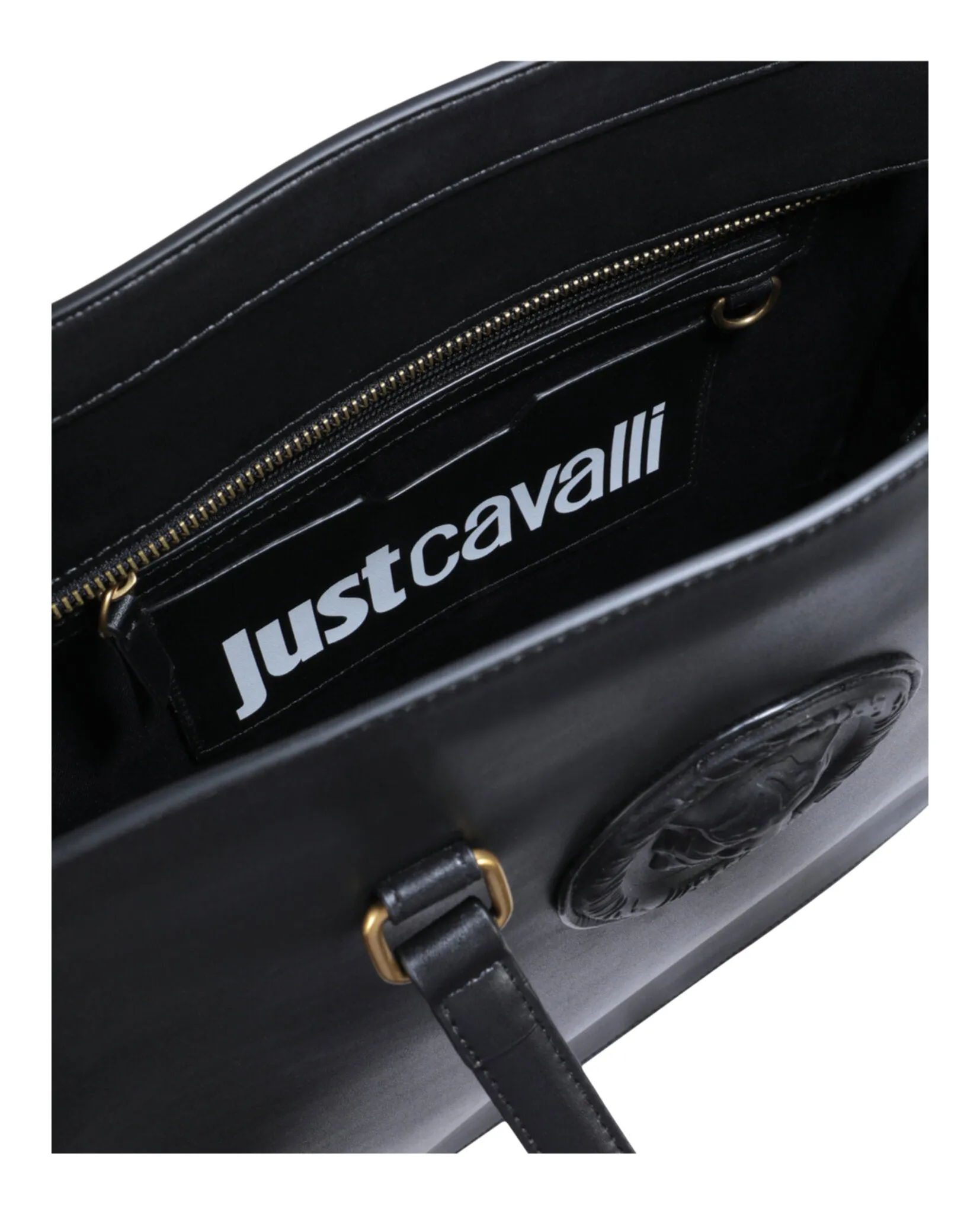 Just Cavalli Monochromatic Logo Tote Bag sold by Ruumur product image thumbnail 2