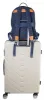 Max Studio Two-Toned Nylon Signature Backpack with Padded Laptop Sleeves & Drop Bottom Shoe Compartment sold by Ruumur