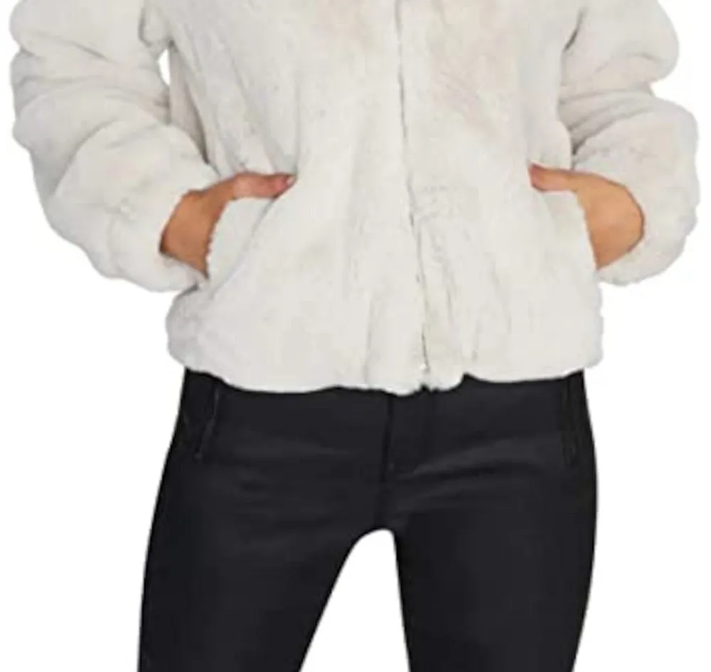 Sanctuary Women's Zip up Winter Jacket Coat White Size Large sold by Ruumur product image thumbnail 4
