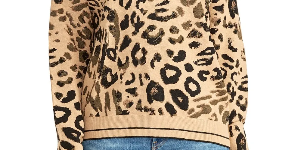Rachel Roy Women's Animal Printed Pullover Sweater Beige Size Small sold by Ruumur product image thumbnail 3