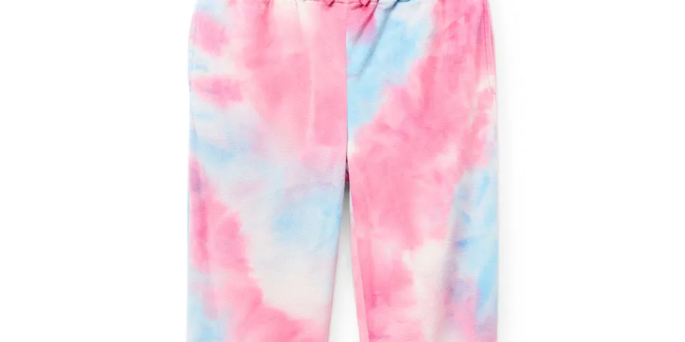 AQUA Women's Tie Dye Velour Joggers Pink Size Large sold by Ruumur product image thumbnail 2