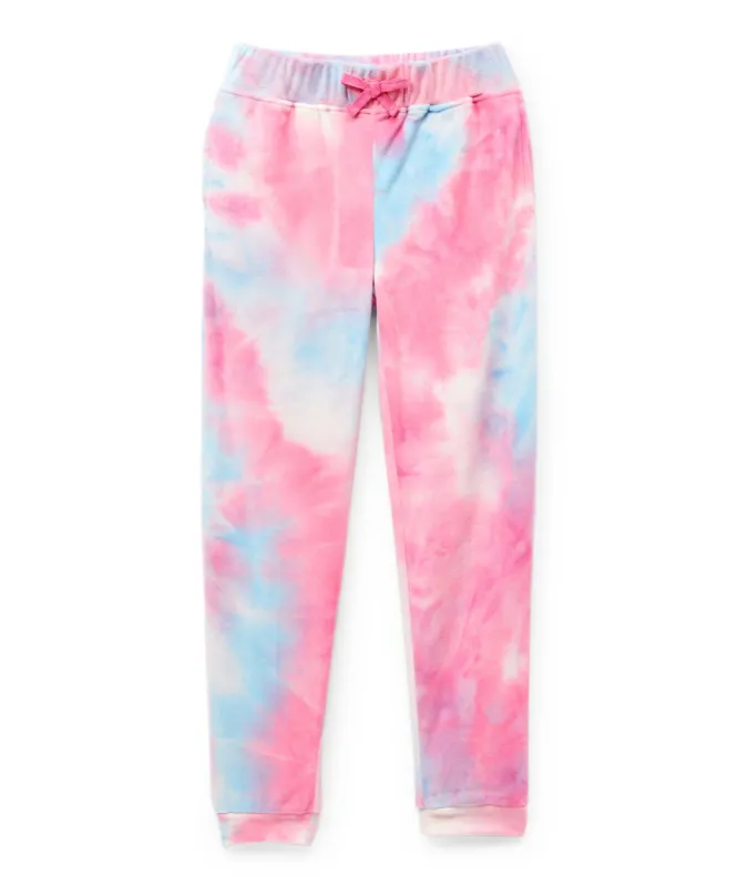 AQUA Women's Tie Dye Velour Joggers Pink Size Large sold by Ruumur