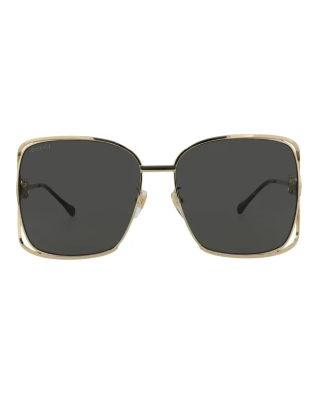 Gucci Square-Frame Metal Sunglasses made by Ruumur