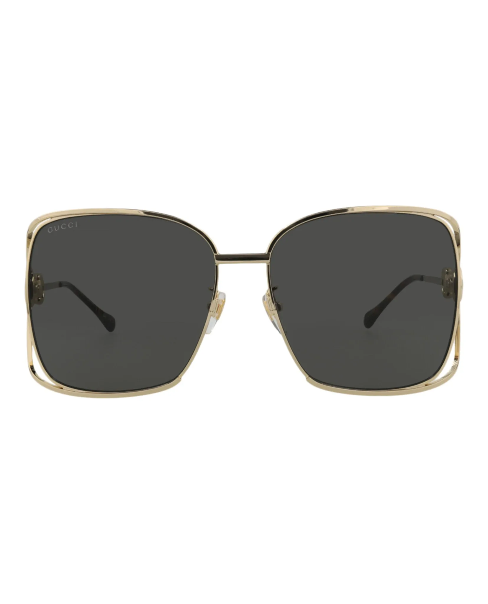 Gucci Square-Frame Metal Sunglasses sold by Ruumur