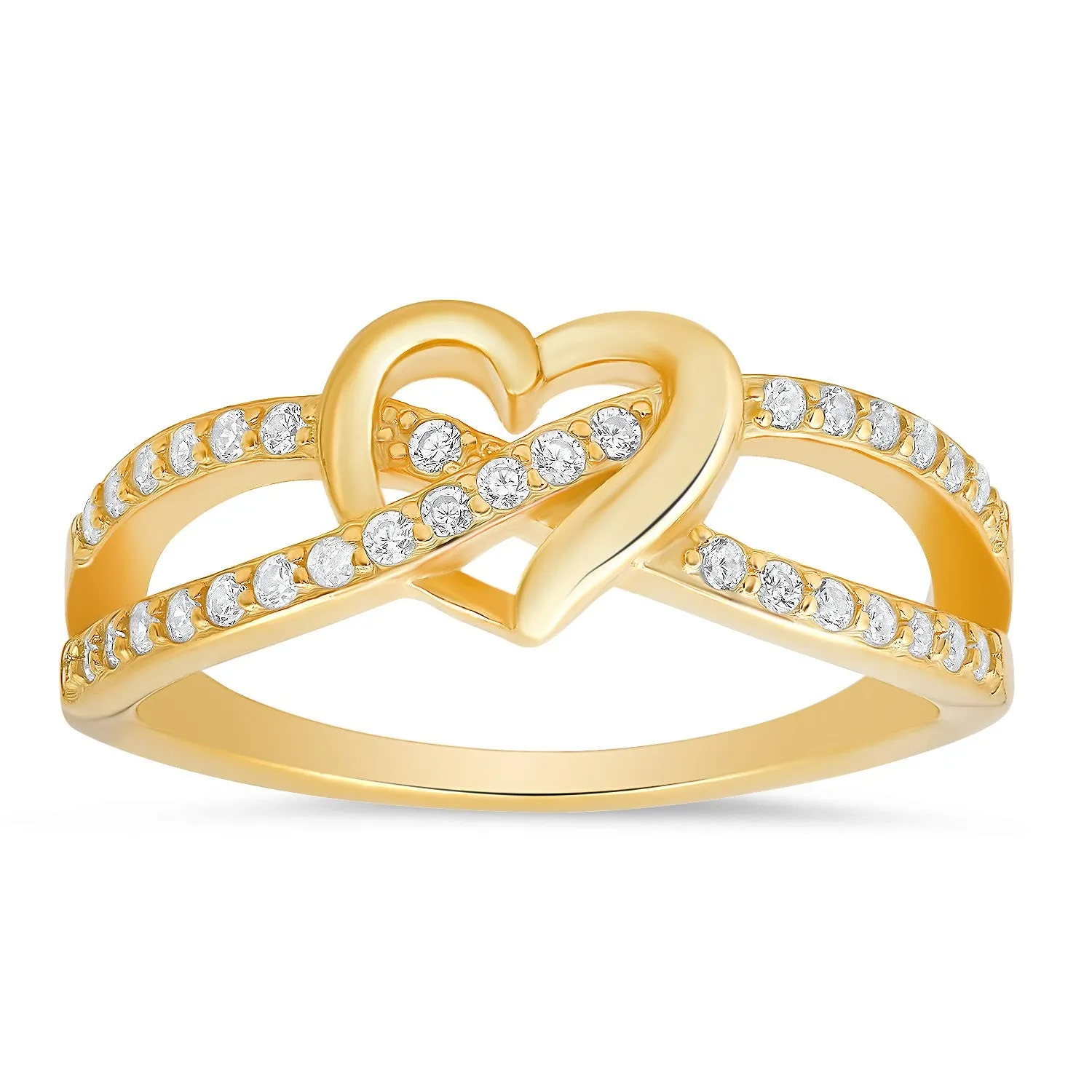 Sterling Silver Heart CZ Ring sold by Ruumur product image thumbnail 2