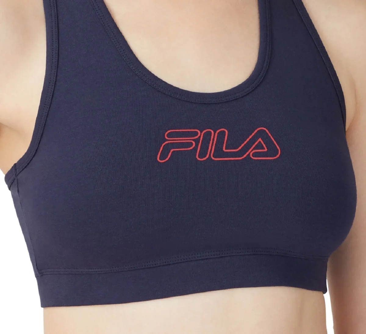 Fila Women's Bloom Logo Pullover Jersey Sports Bra Blue Size 2X sold by Ruumur product image thumbnail 3