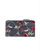 Tory Burch Navy / Red Blake Printed Slim Wallet sold by Ruumur
