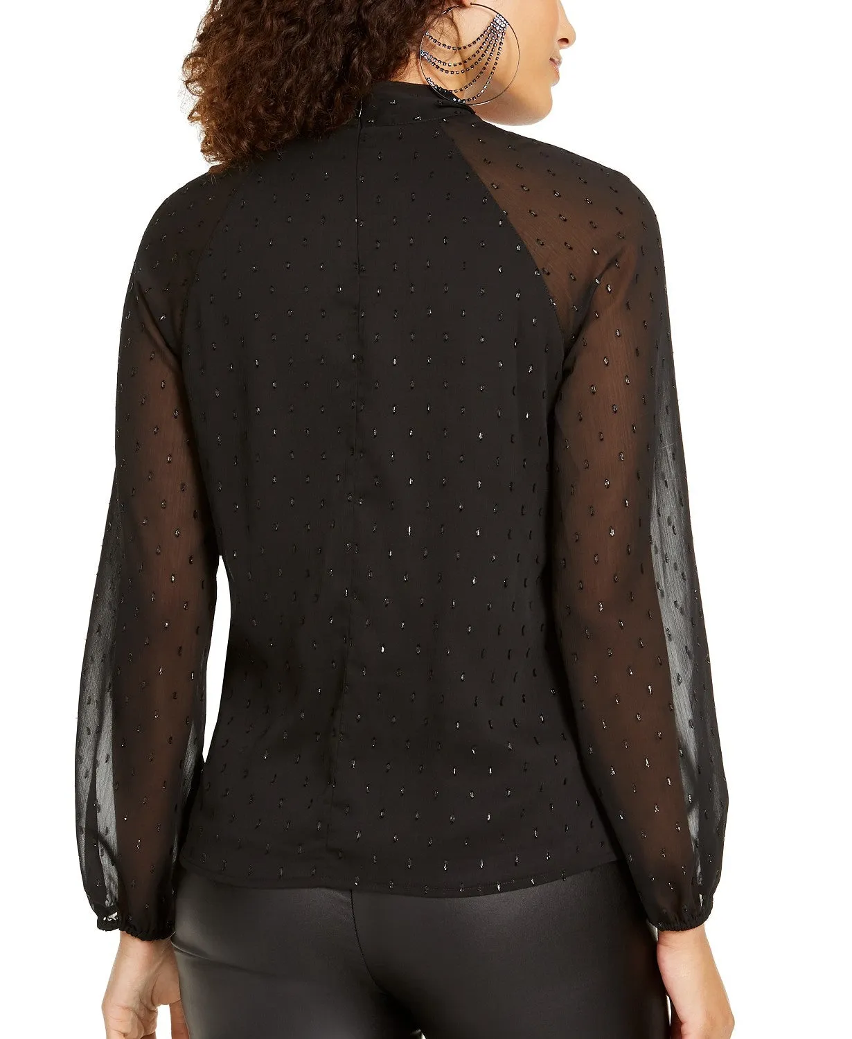 Thalia Sodi Women's Twist-Neck Top Black Size Small sold by Ruumur product image thumbnail 2