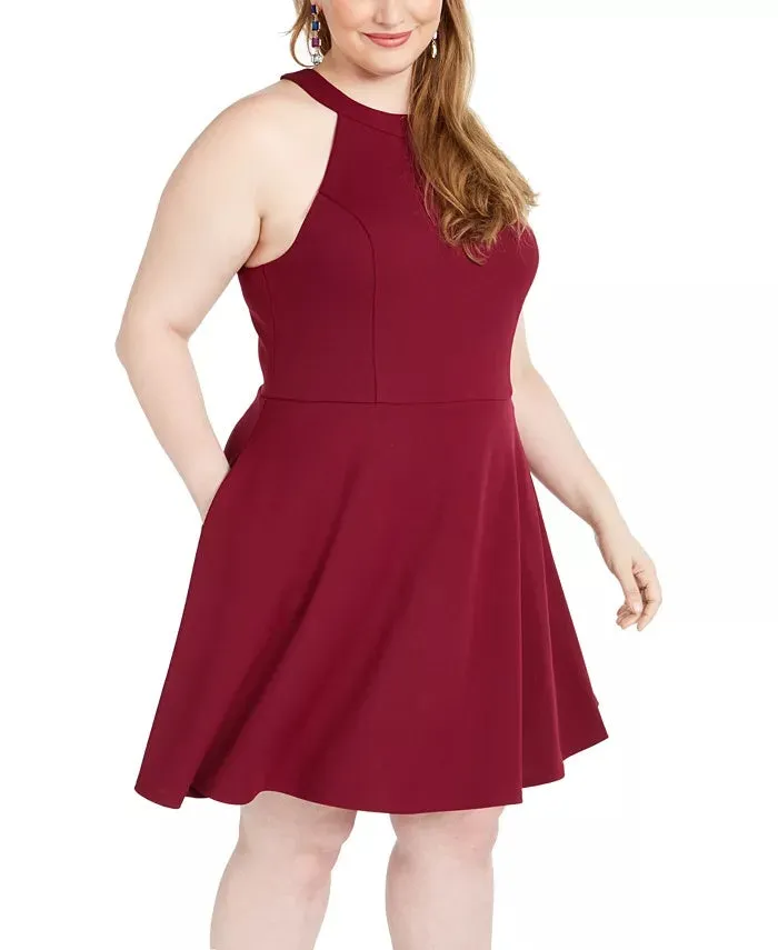 Speechless Women's Trendy Plus Size Bow-Back A-Line Dress Purple Size 16 sold by Ruumur product image thumbnail 3