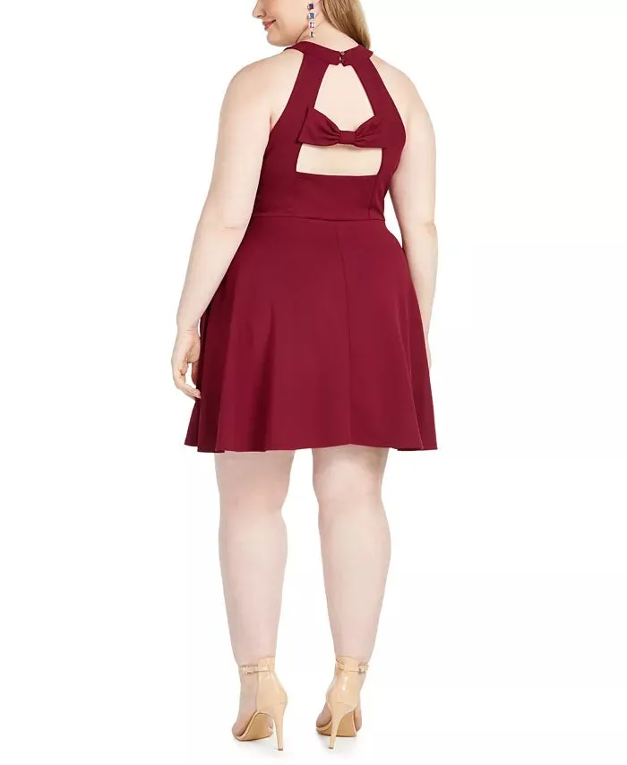 Speechless Women's Trendy Plus Size Bow-Back A-Line Dress Purple Size 16 sold by Ruumur product image thumbnail 2