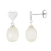 Splendid Pearls Sterling Silver Pearl Earrings ESR-484 sold by Ruumur