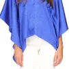 Michael Kors Women's Jacquard Handkerchief Hem Top Blue Size 34X16 sold by Ruumur