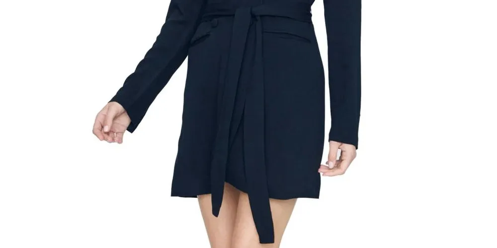 Sanctuary Women's Show Stopper Double Breasted Belted Mini Dress Black Size Medium sold by Ruumur product image thumbnail 3