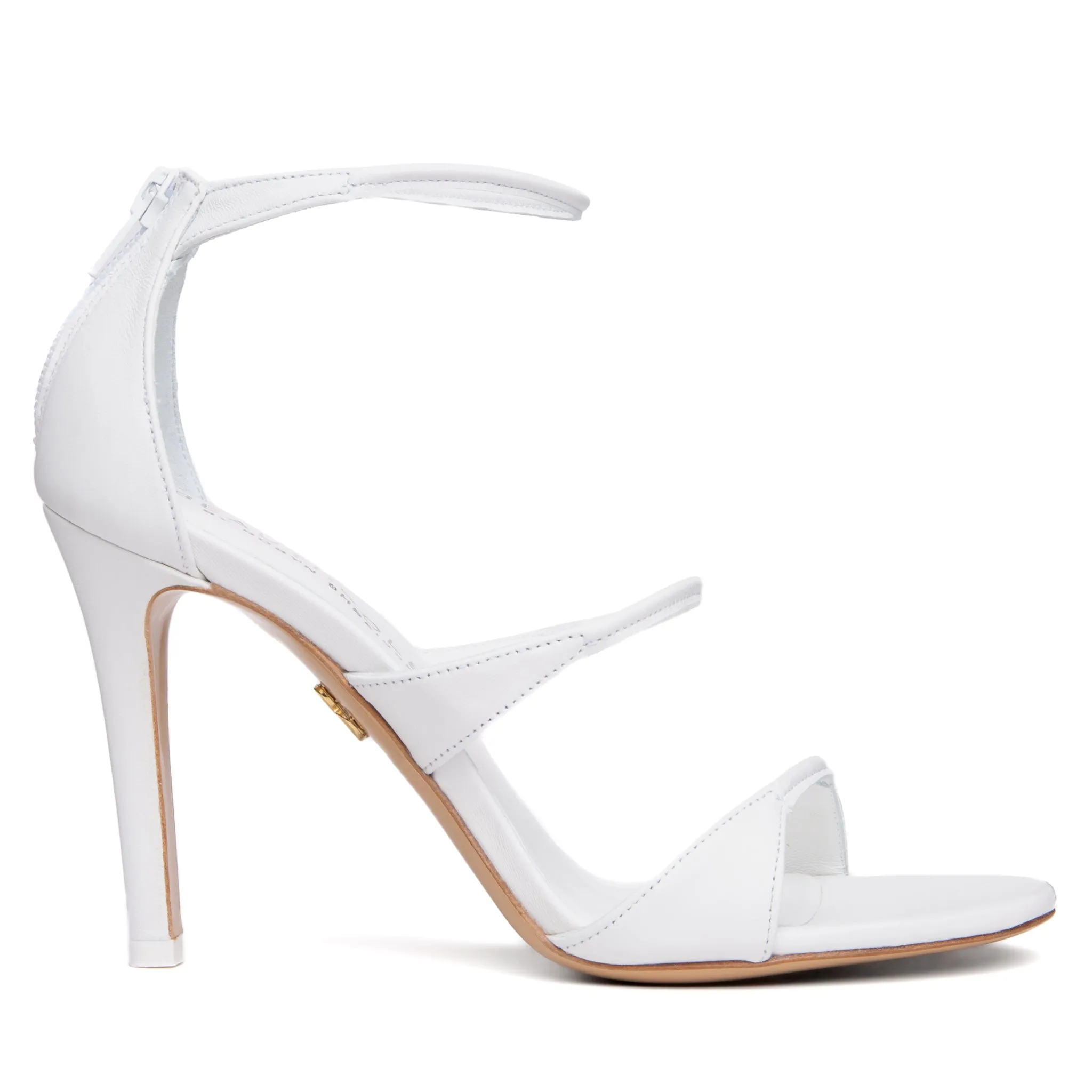 Lorenza White Leather Sandal sold by Ruumur product image thumbnail 2