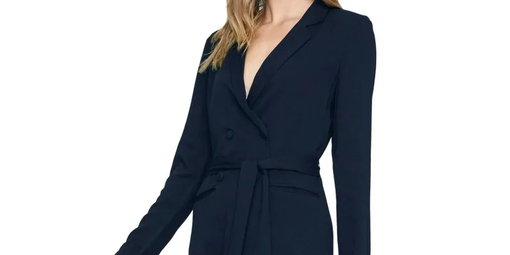 Sanctuary Women's Show Stopper Double Breasted Belted Mini Dress Black Size Medium sold by Ruumur product image thumbnail 2