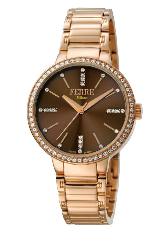 Ferre Milano Women's Donna Giada 34mm Quartz Watch FM1L084M0091 made by Ruumur