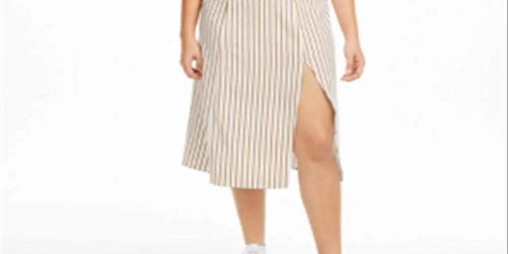 Danielle Bernstein Women's Plus Woven Striped Maxi Dress White Size 20W sold by Ruumur product image thumbnail 3