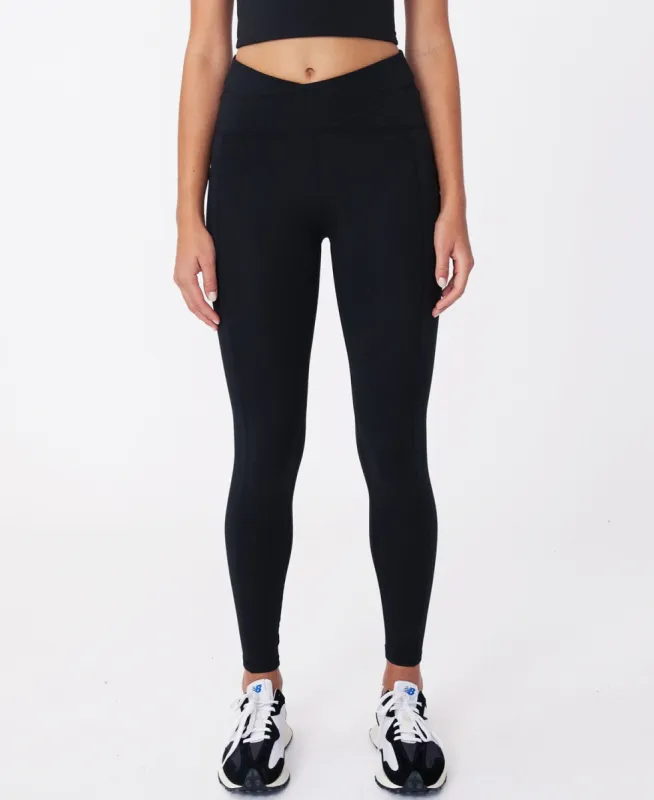 COTTON ON Women's Ultra Soft Cross Over Full Length Tight Pants Black Size X-Small sold by Ruumur
