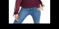 Q & A Women's Pleated Ruffle Blouse Dark Purple Size Medium sold by Ruumur