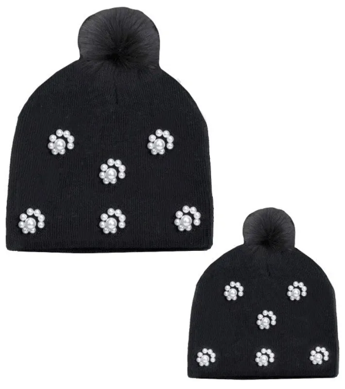 Rebecca & Rifka Mama & Mini 2 Piece Pearl Clustered Hat Gift Set sold by Ruumur