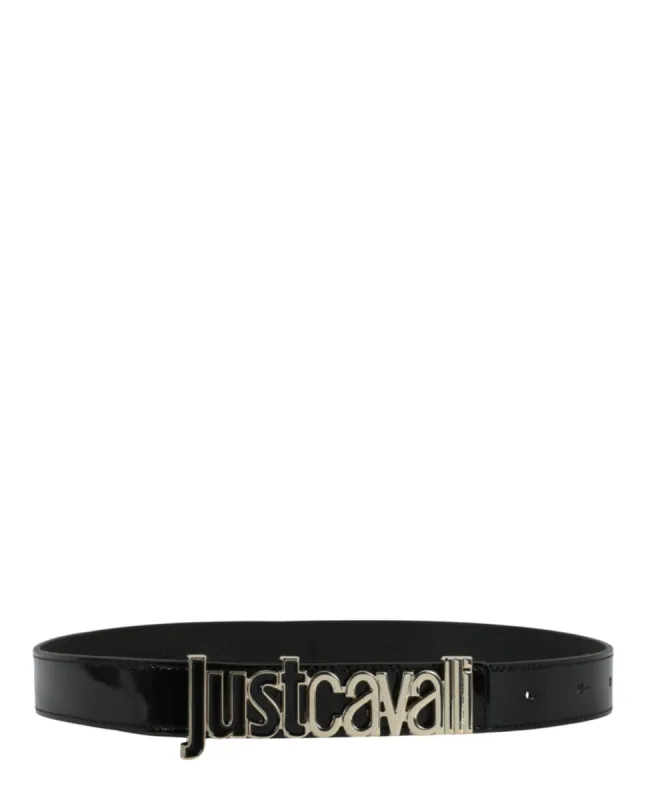 Just Cavalli Logo Plaque Belt sold by Ruumur