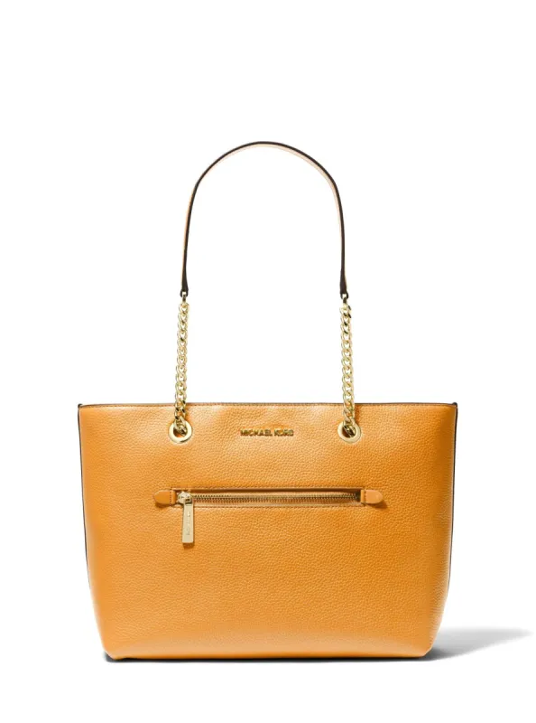 Jet Set Medium Pebbled Leather Chain Tote Bag sold by Ruumur