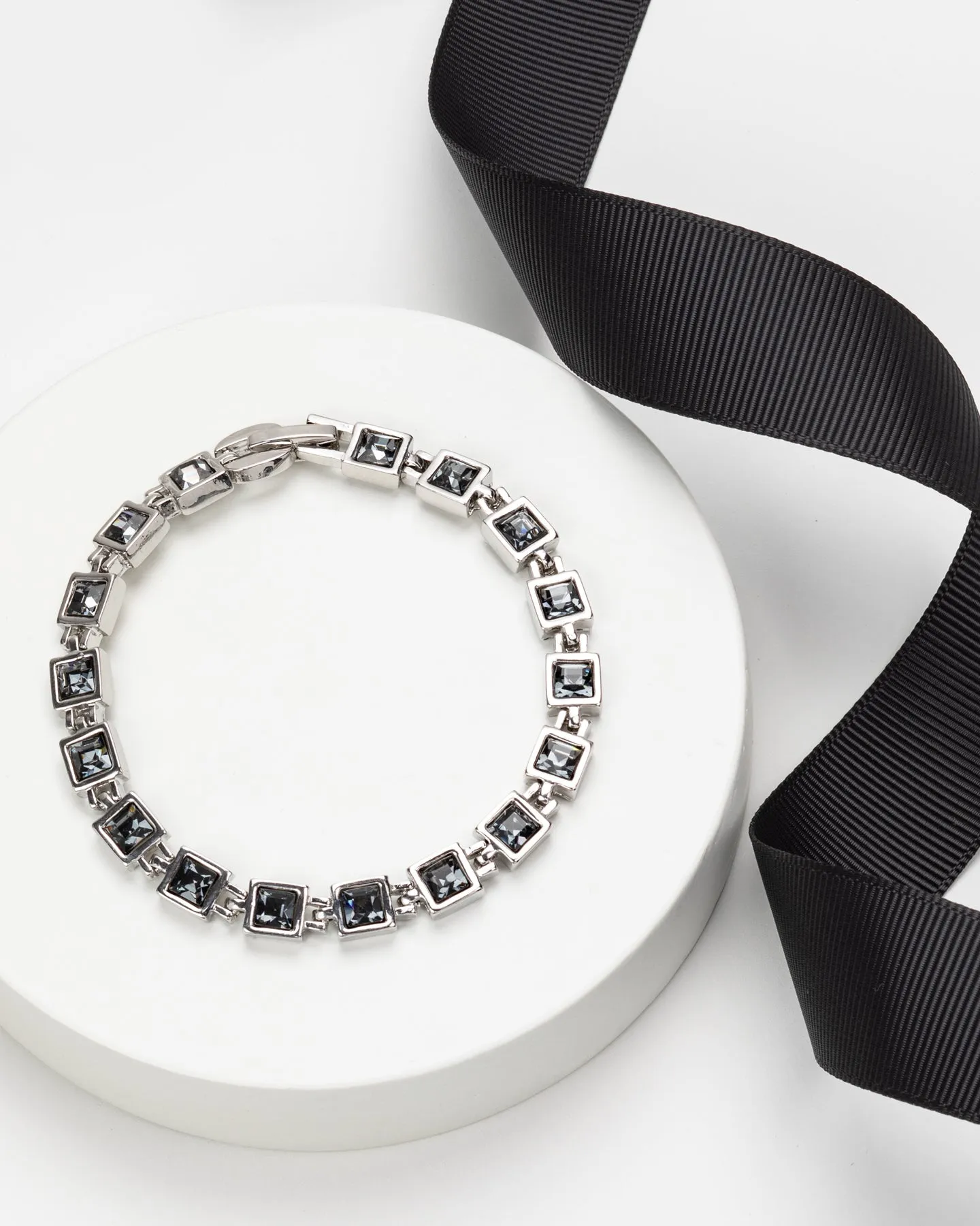 Swarovski Crystal Silvernight Square Bracelet sold by Ruumur product image thumbnail 2