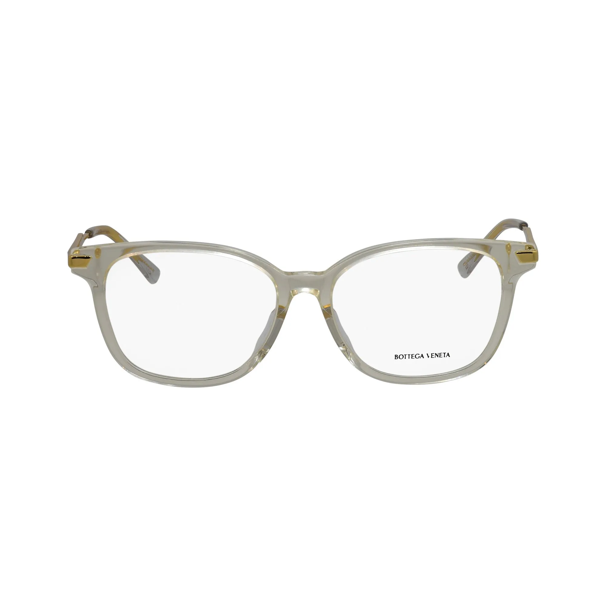 Bottega Veneta Womens Transparent Beige Eyeglasses BV_1074OA_003_53mm sold by Ruumur