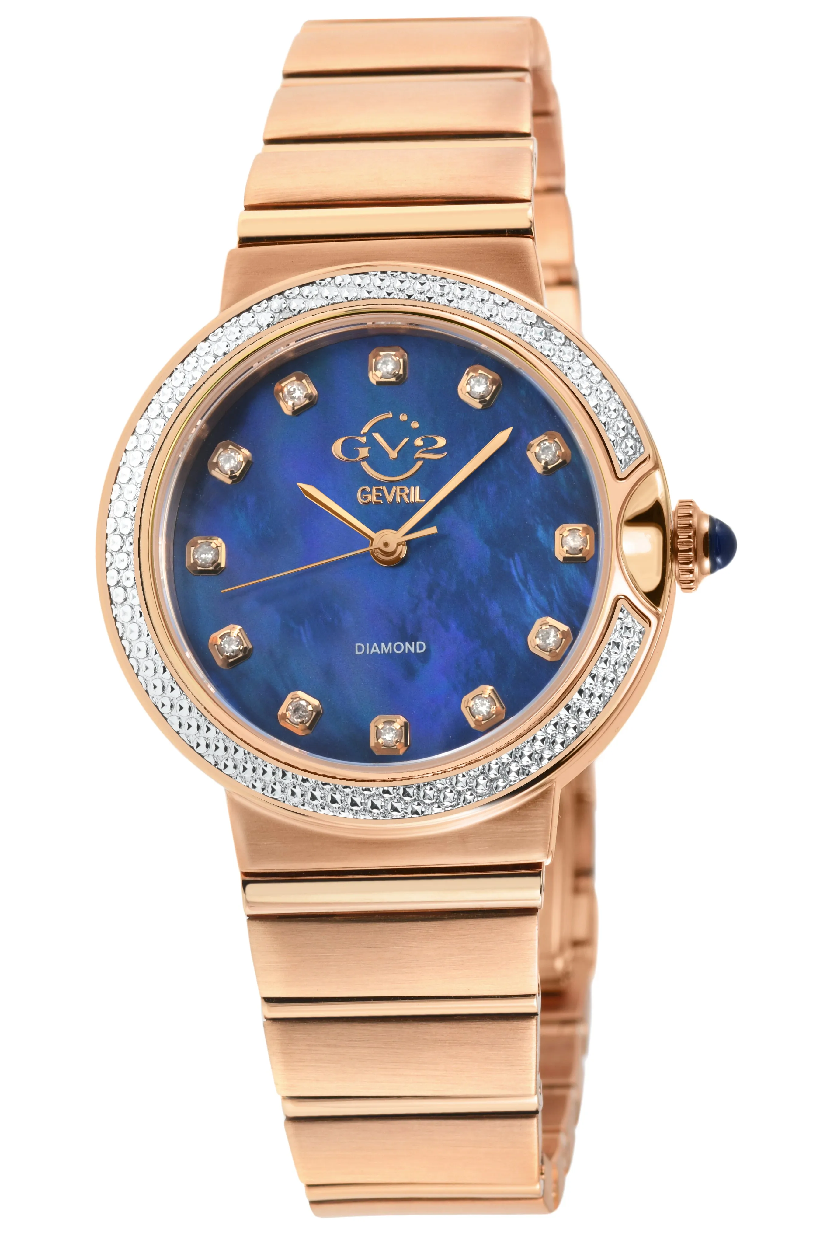 GV2 by Gevril Women's Sorrento 32mm Quartz Watch 12446B sold by Ruumur