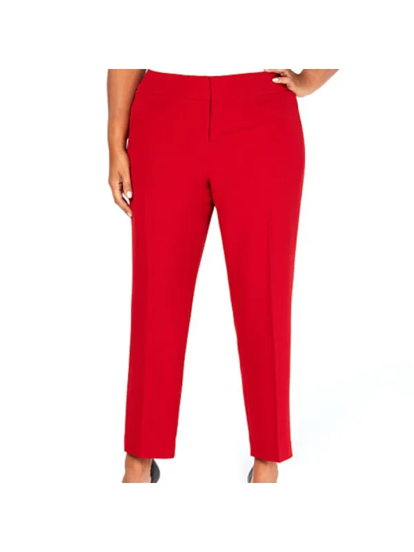 Kasper Women's Red Zippered Straight Leg Wear to Work Pants Red Size 22W sold by Ruumur