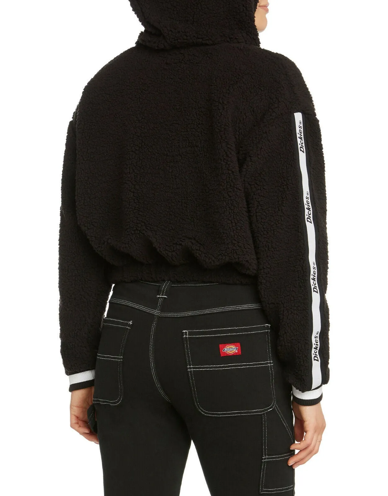 Dickies Juniors Women's Long Sleeve Hoodie Black Size Small sold by Ruumur product image thumbnail 2