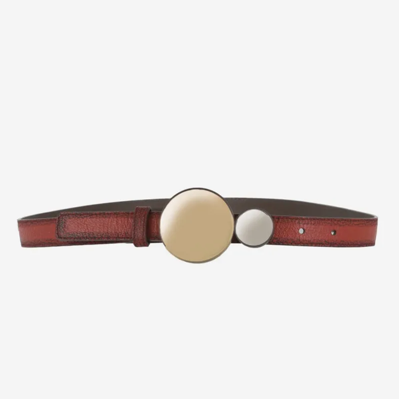 Bottega Veneta Multicolor Leather Belt 347227-Vaho0-6310 made by Bottega Veneta