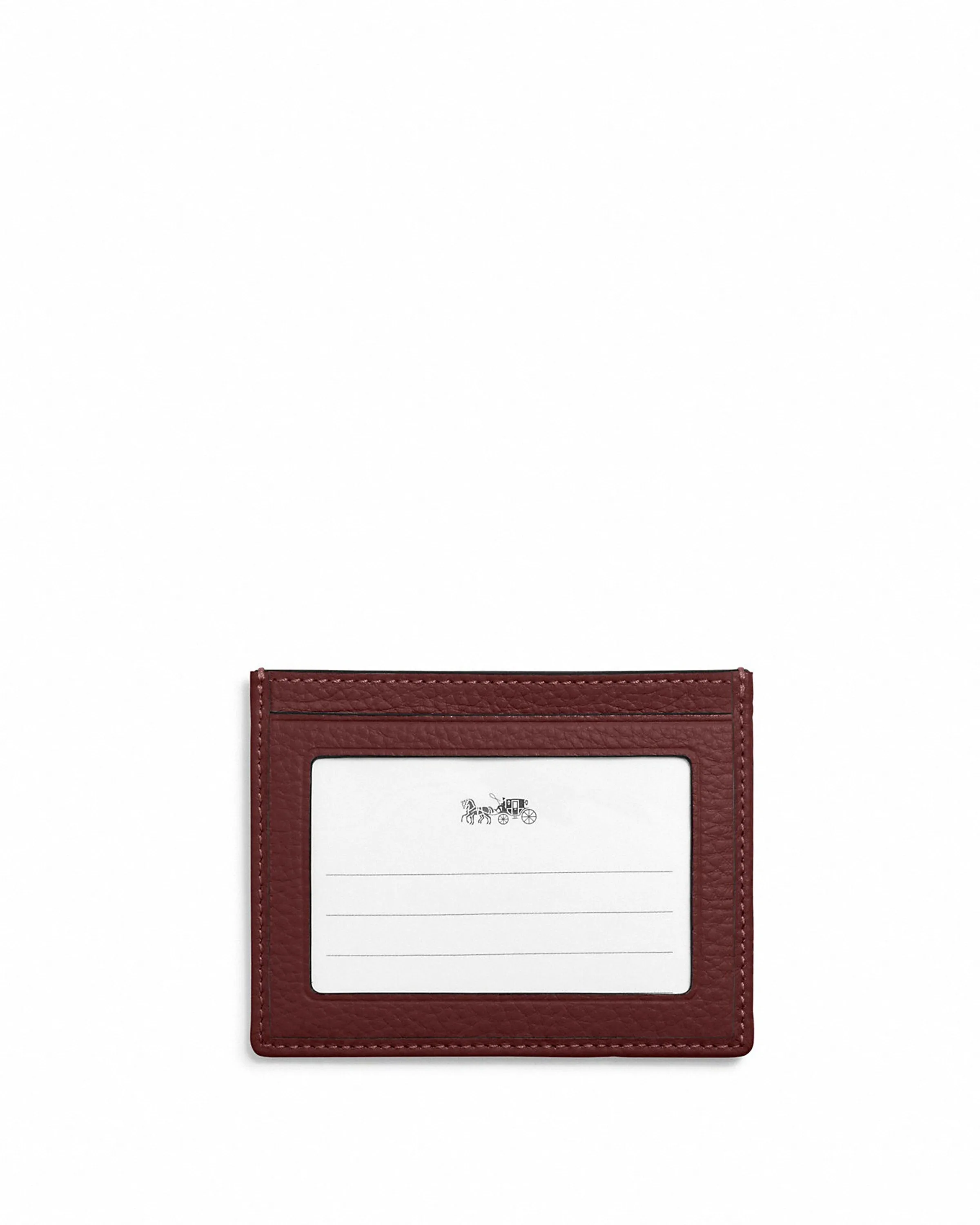 Coach Women's Wine Slim Id Card Case In Signature Chambray sold by Ruumur product image thumbnail 2