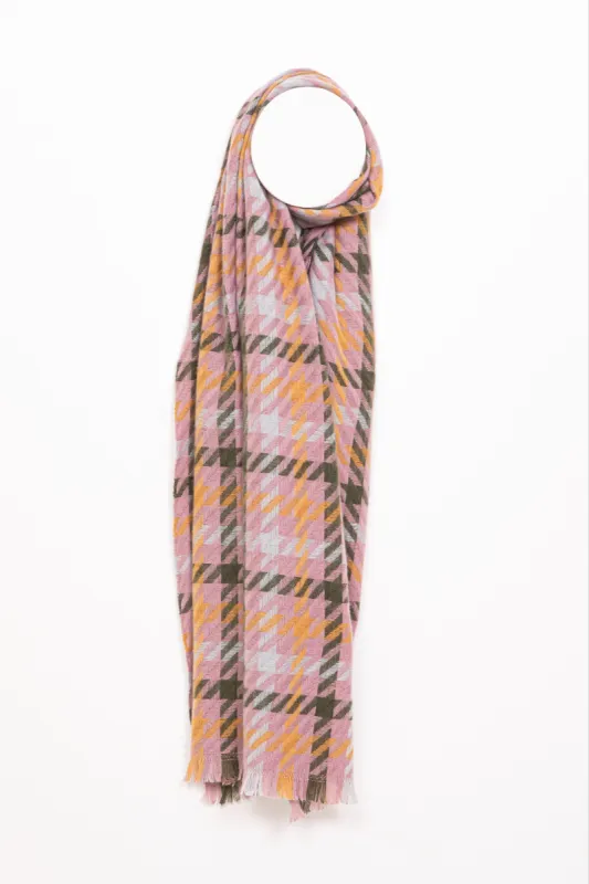 di firenze Houndstooth Cold Weather Oblong Scarf sold by Ruumur