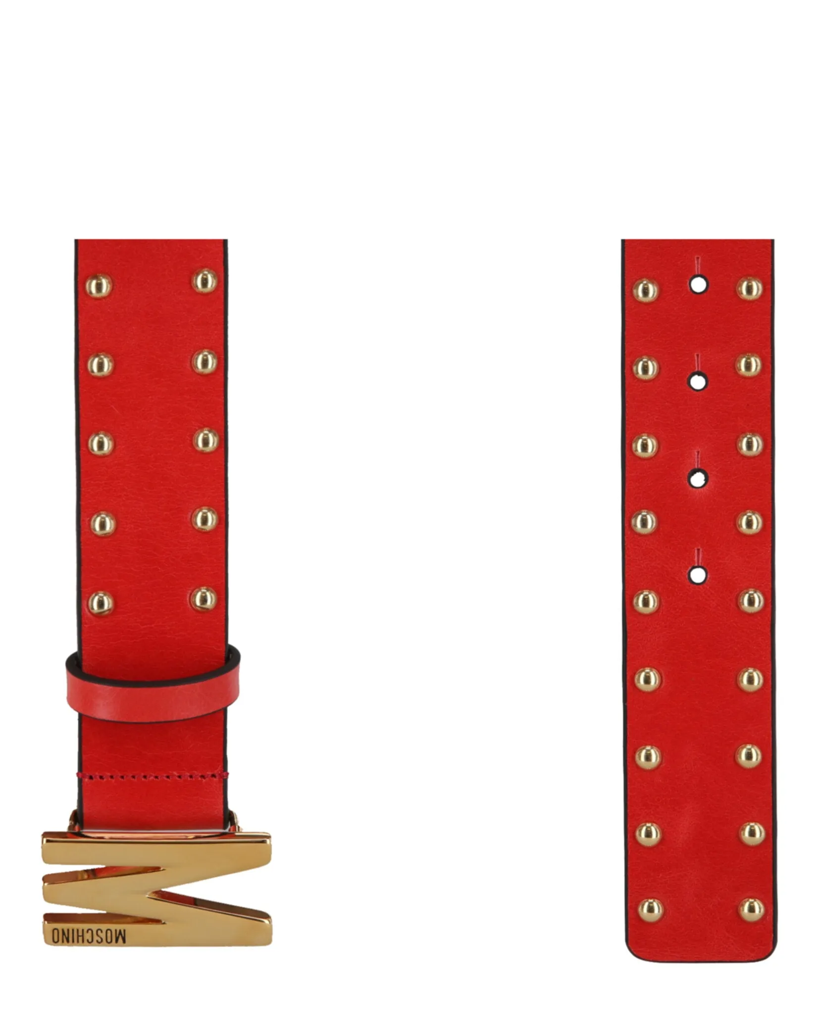 Moschino Gold Stud M-Buckle Belt sold by Ruumur product image thumbnail 2