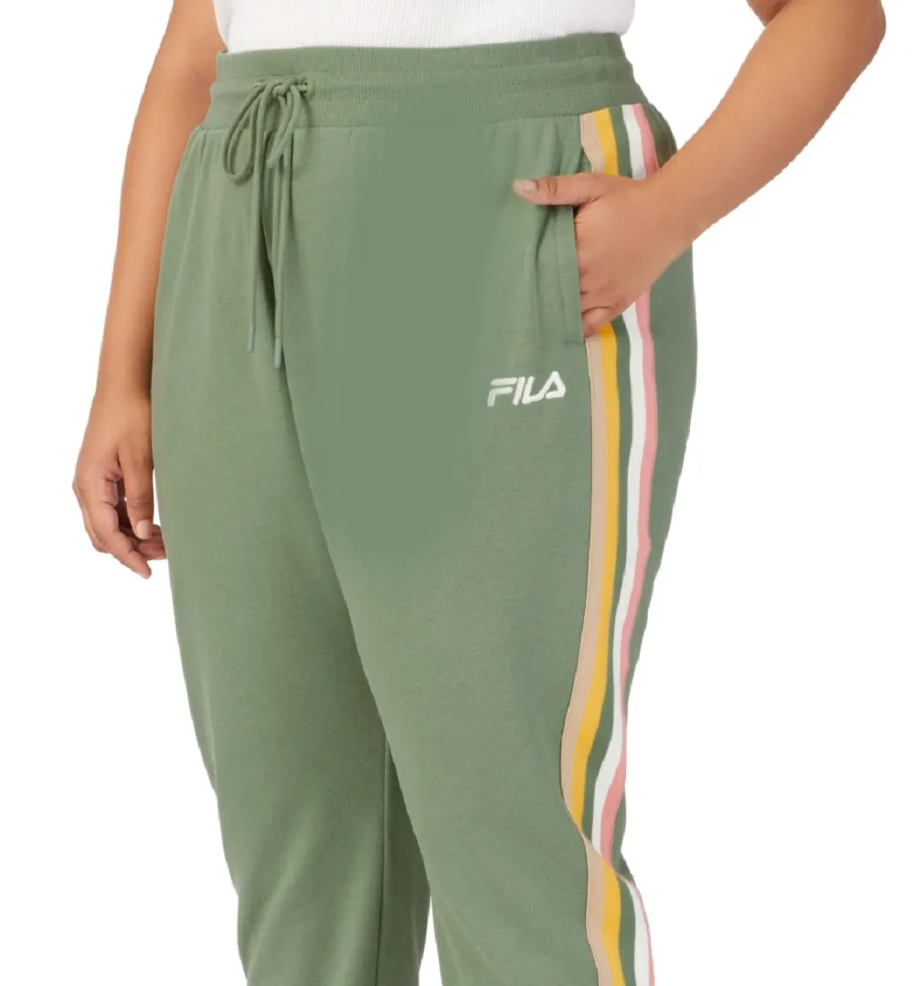 Fila Women's Clover Mid Rise Drawstring Jogger Green sold by Ruumur product image thumbnail 5
