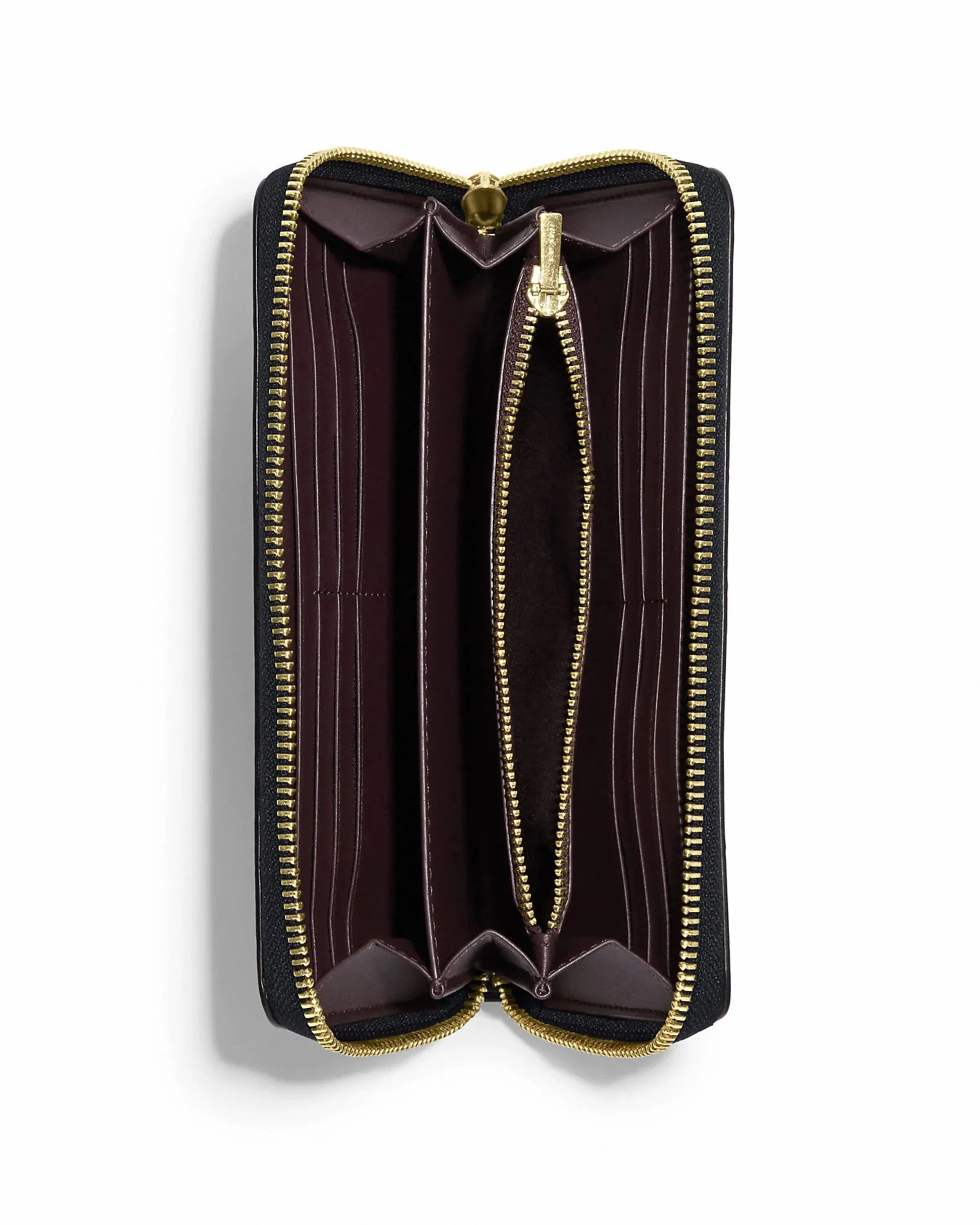 Coach Women's Navy Long Zip Around Wallet With Coach Monogram Print sold by Ruumur product image thumbnail 2