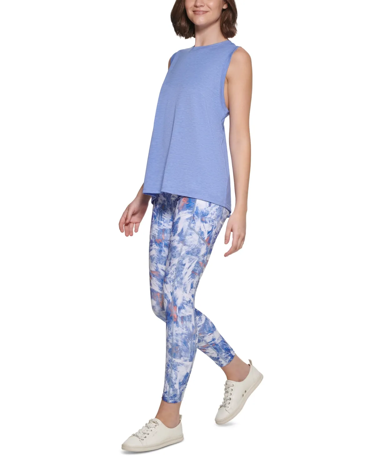 Calvin Klein Women's Dropped Armhole Tank Top Purple sold by Ruumur product image thumbnail 4