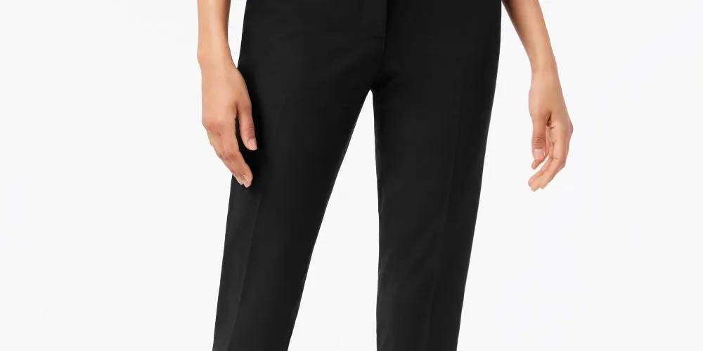 Tommy Hilfiger Women's Twill Slim Leg Ankle Dress Pants Black Size 0 sold by Ruumur product image thumbnail 2