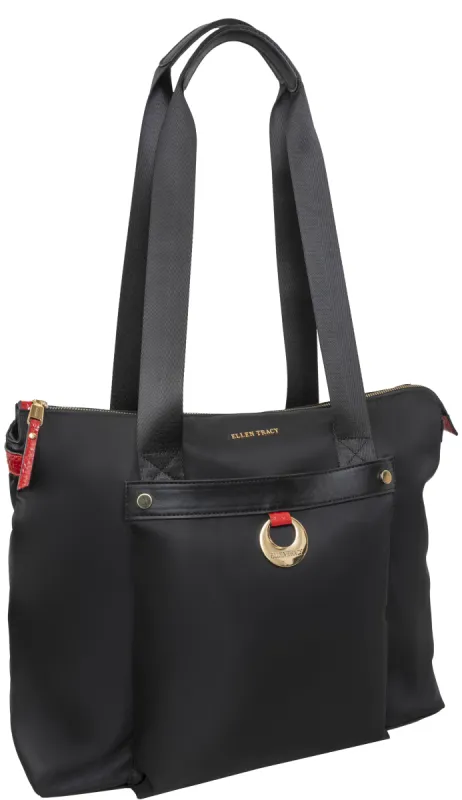 Ellen Tracy Nylon Shoulder Tote sold by Ruumur