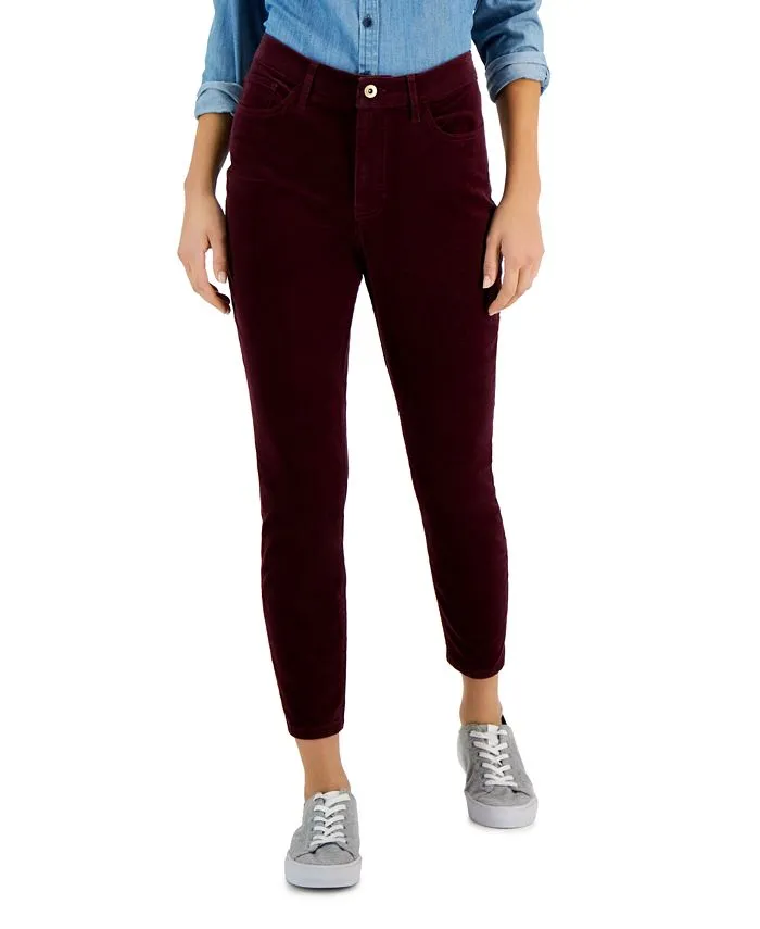 Tommy Hilfiger Women's Corduroy Skinny Ankle Pants Brown Size 14 sold by Ruumur