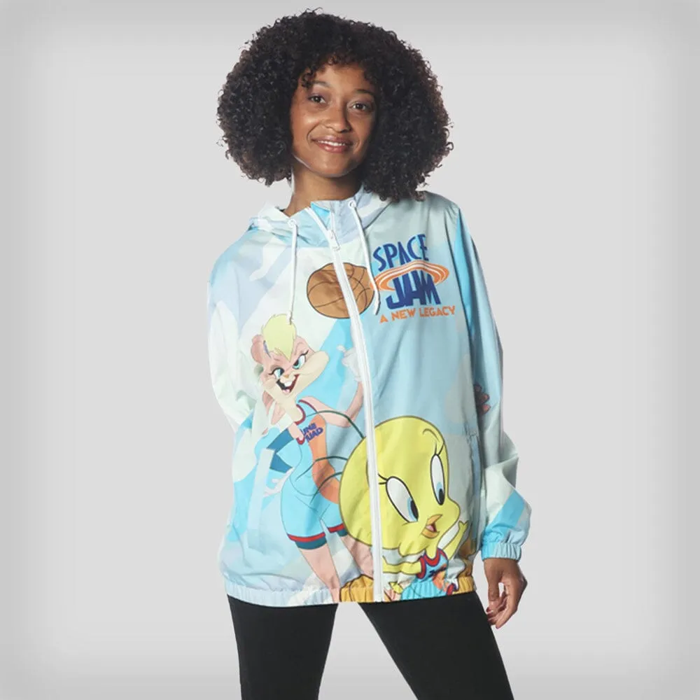 Members Only Women's Space Jam Windbreaker Jacket sold by Ruumur