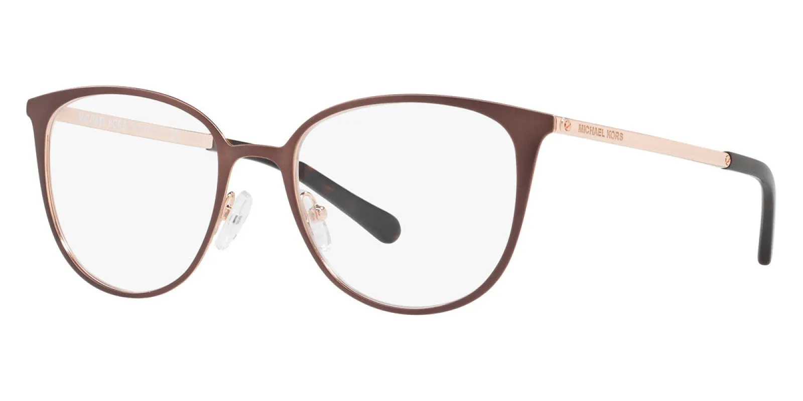 Michael Kors Women's 51mm Satin Brown Rose Gold Opticals MK3017-1188-51 sold by Ruumur