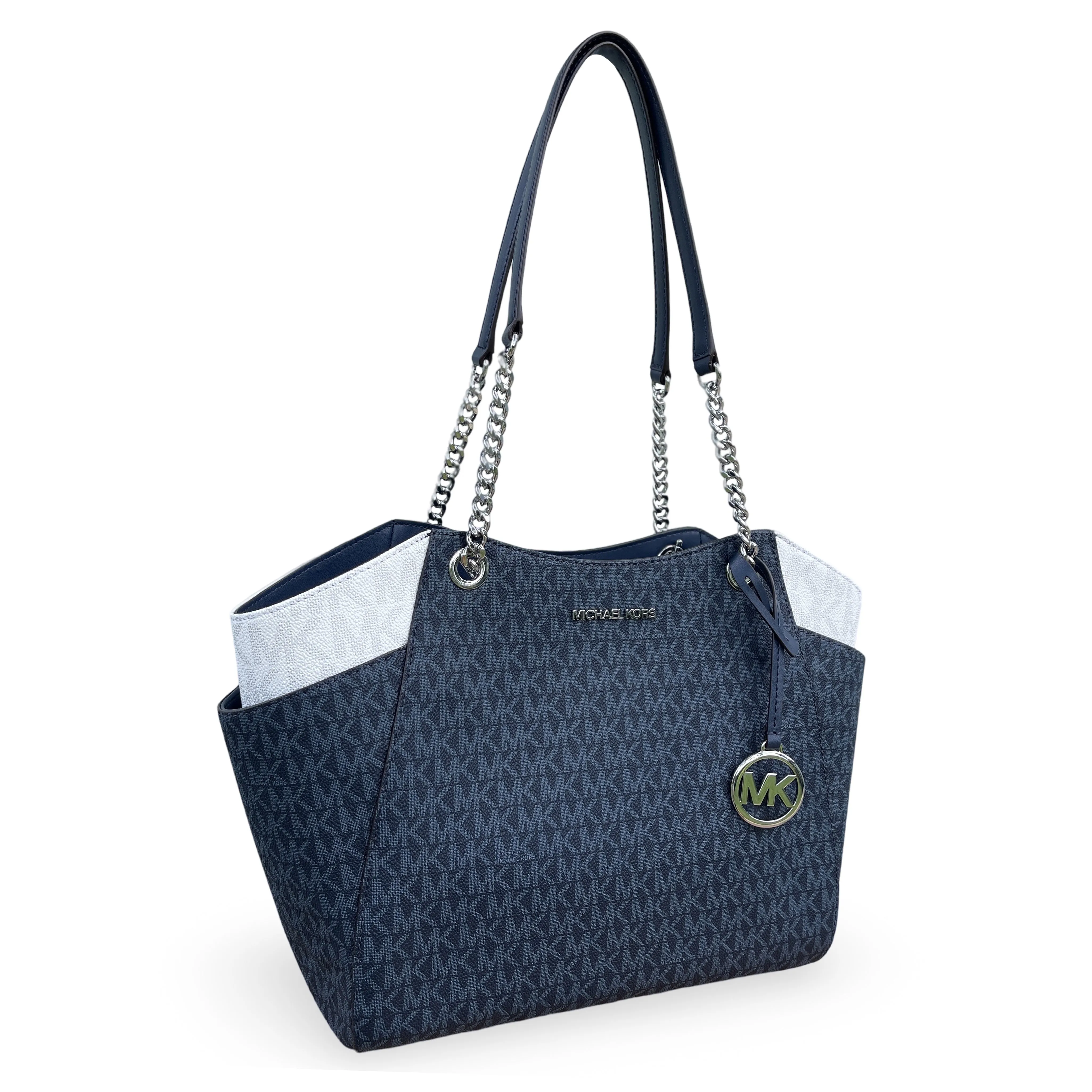 Michael Kors Women's Jet Set Large Two-Tone Signature Logo Shoulder Bag sold by Ruumur product image thumbnail 4